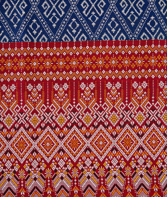 Hand-Stitched Style Poly-Cotton Sarong Fabric