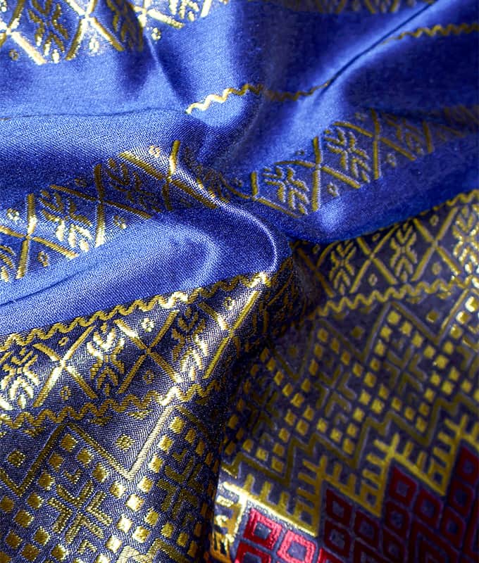 100% Polyester Jacquard Pattern Colorful Southeast Asian Sarong Fabric