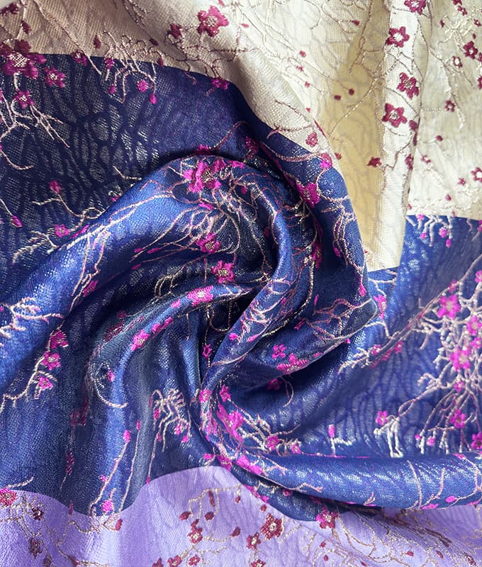Plum Blossom Gold-thread Jacquard Fabric