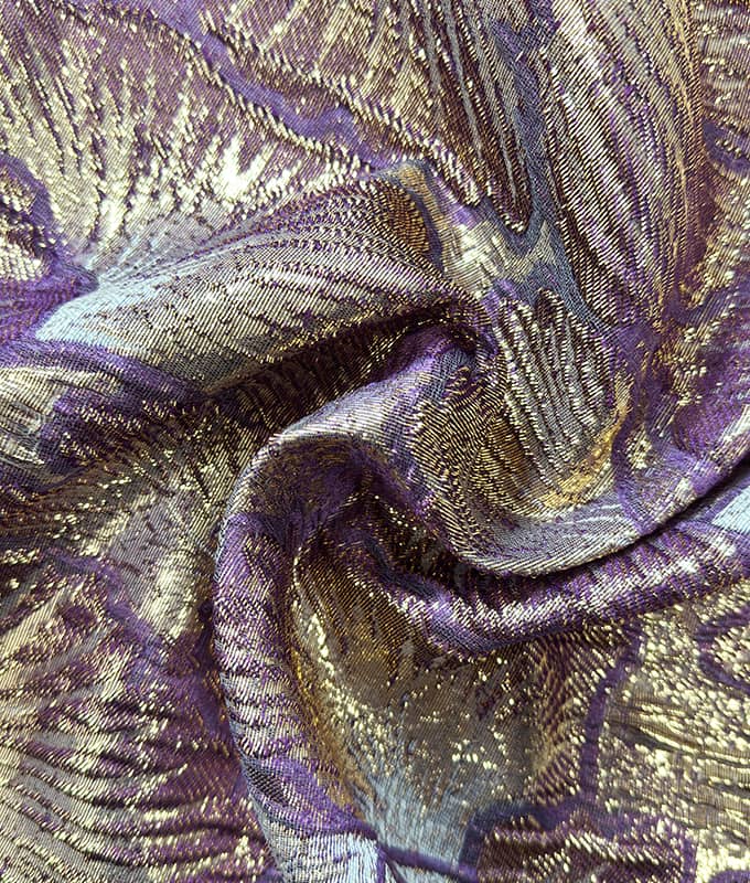 Gilded Ginkgo Gold-thread Jacquard Fabric