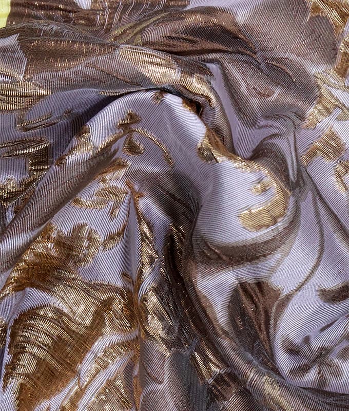 Baroque Lily Gold-thread Jacquard Fabric