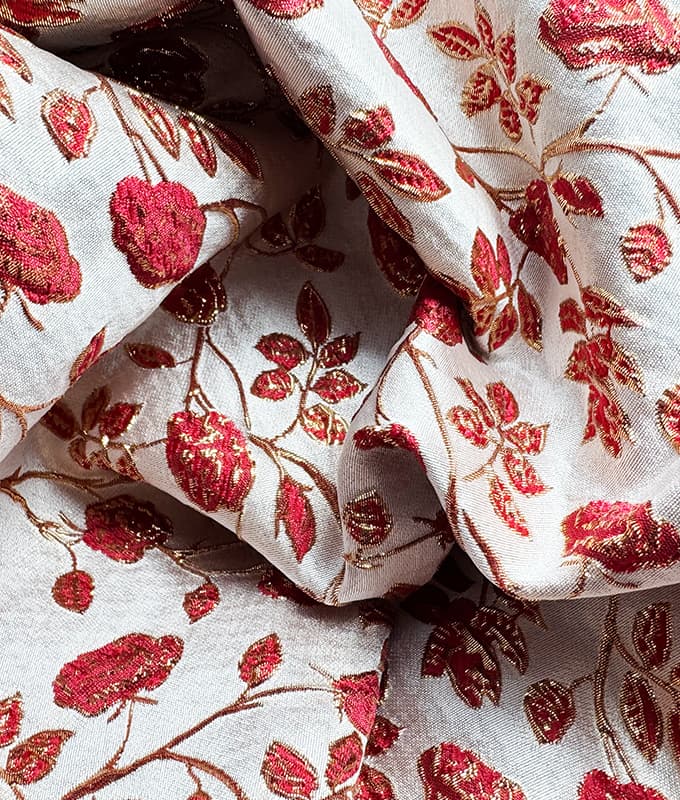 Trailing Briar Gold-thread Jacquard Fabric