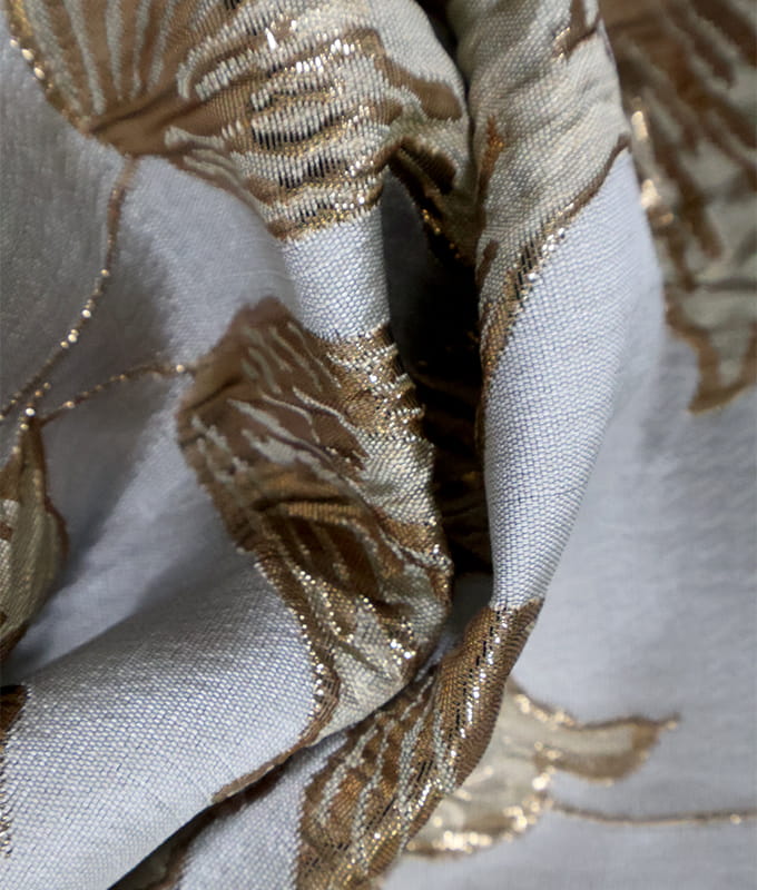 Duotone Tulip Gold-thread Jacquard Fabric