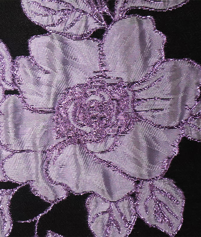 Moonlit Peony Gold-thread Jacquard Fabric