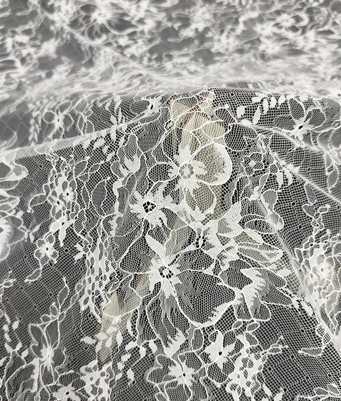Romantic Bloom Mesh Lace Fabric