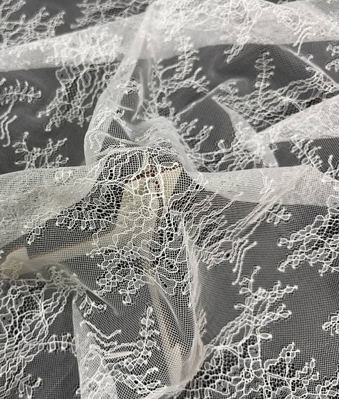 Abstract Vine Weave Lace Fabric