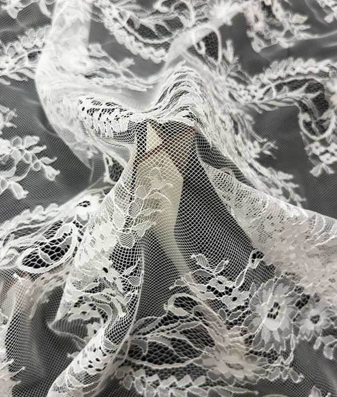 Wave Vine Floral Lace Fabric