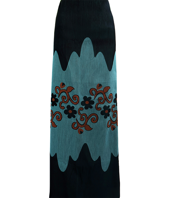 Ethnic Style Wave Color Block Polyester Jacquard Fabric