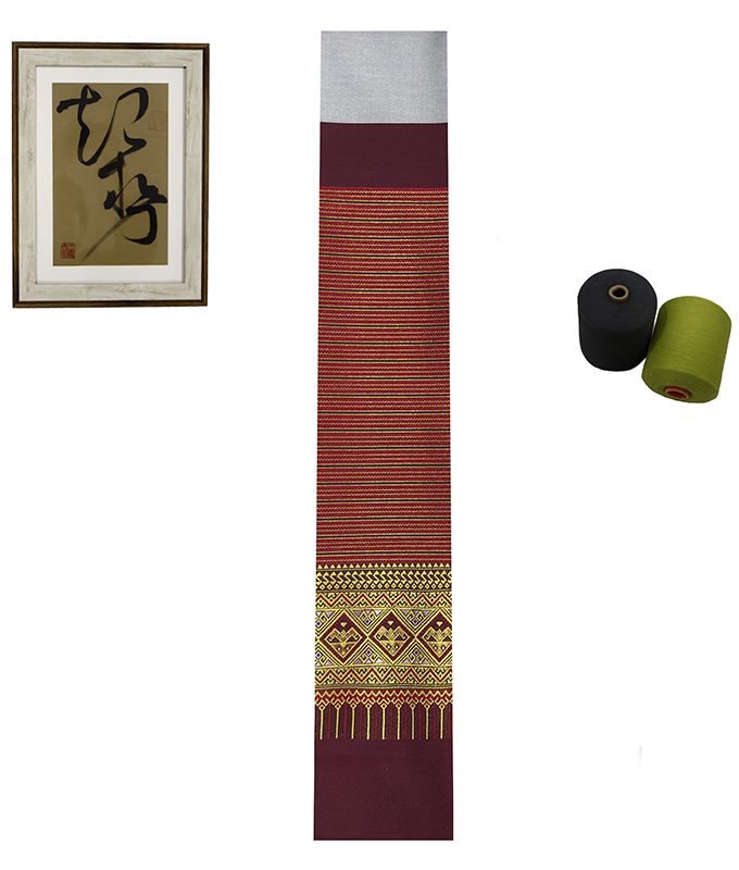 Southeast Asian Style Diamond Striped Polyester Jacquard Fabric